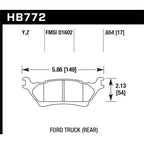 Hawk Rear Brake Pads, 2017-2020 F-150 Raptor