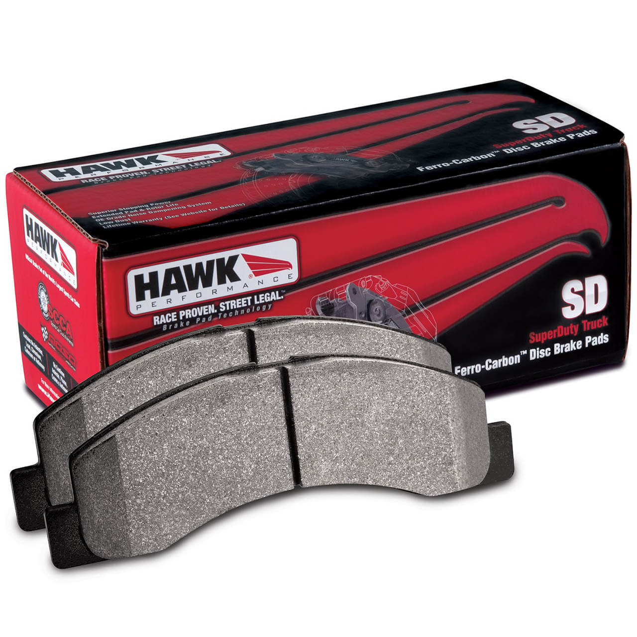Hawk Rear Brake Pads, 2017-2020 F-150 Raptor w/ Elect. Park Brake
