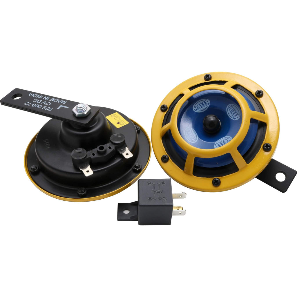 Hella Sharptone Horn Kit (Yellow) - Angle 2