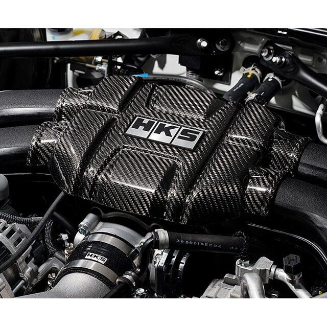 HKS DryCarbon Engine Cover, 2022-2026 BRZ & GR86 - Angle 2
