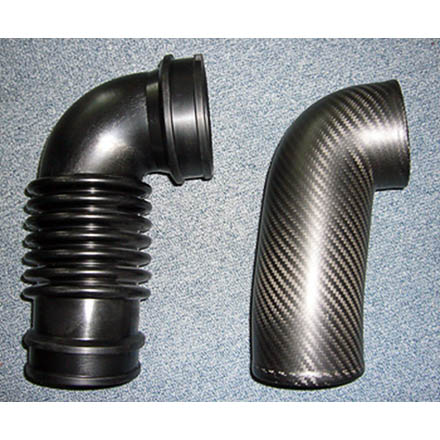 HKS DryCarbon Turbo Inlet Tube, 2015-2021 WRX - Angle 2