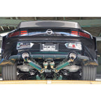 HKS Dual Muffler Cat-Back Exhaust System, 2023-2025 Nissan Z - Angle 2