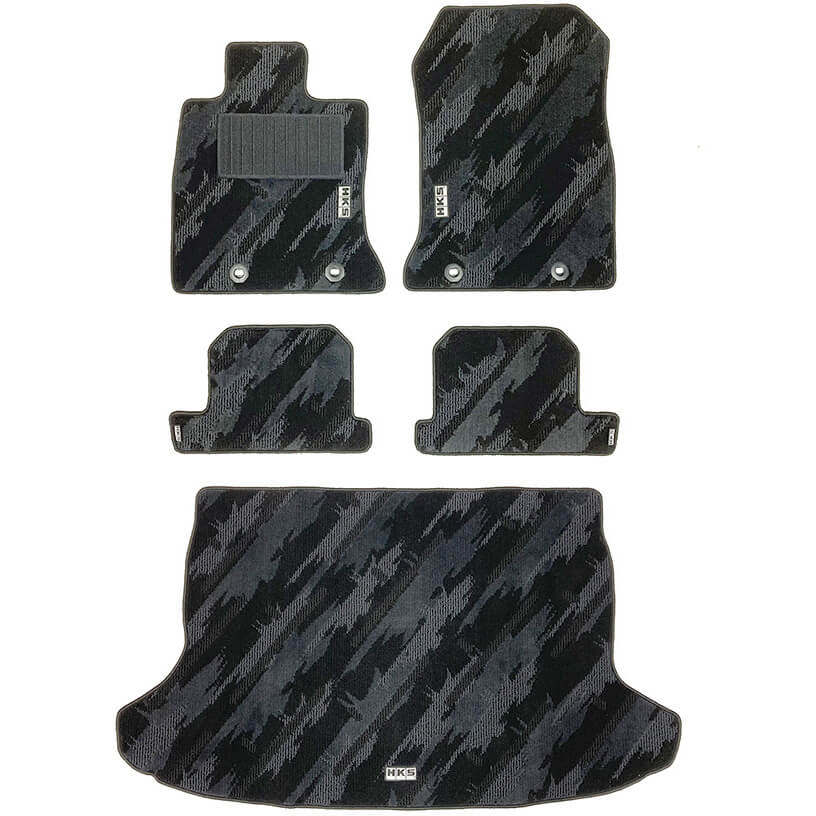 HKS Front & Rear Floor Mats Set (LHD), 2022-2025 BRZ & GR86