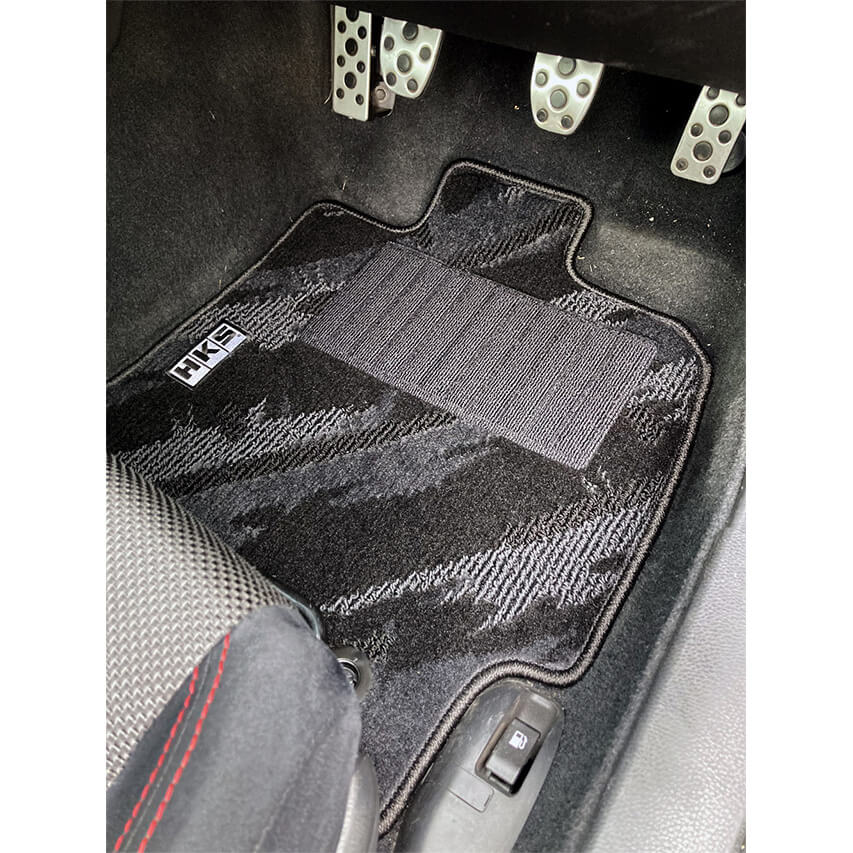HKS Front & Rear Floor Mats Set (LHD), 2013-2020 BRZ/FR-S/86 - Angle 2