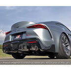 HKS Hi-Power Cat-Back Exhaust System w/ Ti Tips, 2020-2021 GR Supra (A90) - Angle 3