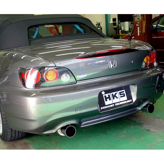 HKS Hi-Power Exhaust System, 2000-2005 S2000 - Angle 3