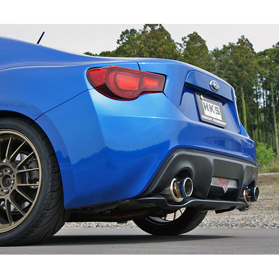 HKS Hi-Power SPEC-L Cat-Back Exhaust, 2013-2020 BRZ/FR-S/86 - Angle 3