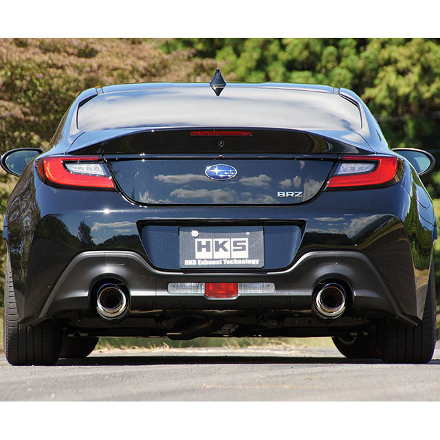 HKS Hi-Power SPEC-L Cat-Back Exhaust, 2022-2026 BRZ & GR86 - Angle 2