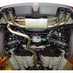 HKS Legamax Exhaust, Center, 2008-2014 STi - Angle 2