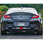 HKS Legamax Premium Axle-Back Exhaust, 2022-2026 BRZ & GR86 - Angle 2