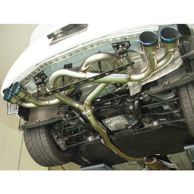 HKS Legamax Premium Exhaust, R35 GT-R - Angle 2