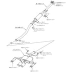 HKS Legamax Premium Exhaust, 2017-2021 Civic Type R - Angle 2