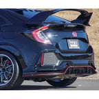 HKS Legamax Premium Exhaust, 2017-2021 Civic Type R - Angle 3