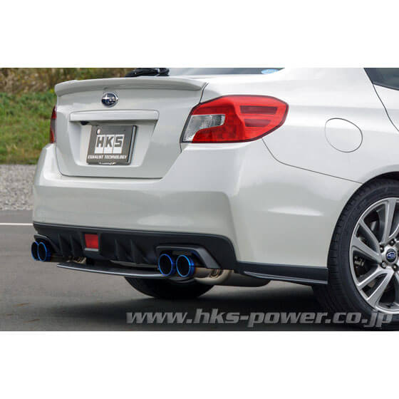 HKS Legamax Premium Mufflers, 2015-2021 WRX - Angle 2