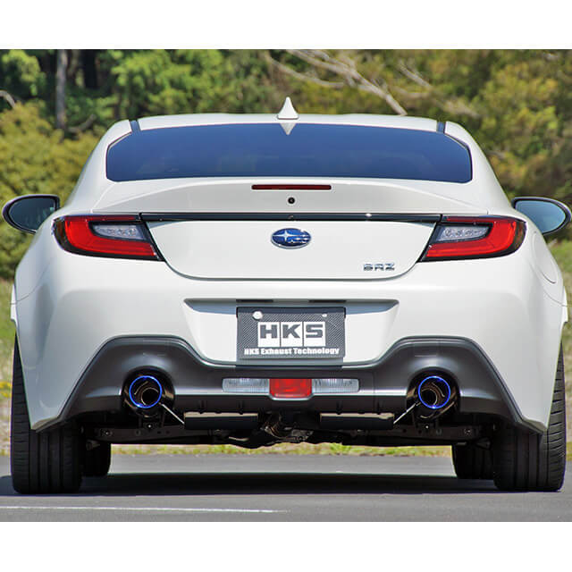 HKS Legamax Sports Cat-Back Exhaust, 2022-2026 BRZ & GR86 - Angle 3