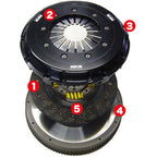 HKS Light Action Clutch Kit w/ Flywheel, 2022-2025 BRZ & GR86 - Angle 2