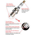 HKS M-Series Iridium Spark Plugs (NGK #7, Set/4), 2004-2021 STi & 2006-2014 WRX - Angle 3