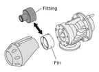 HKS SSQV Recirc Fitting For 29mm ID Hose - Angle 2