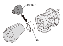 HKS SSQV Recirc Fitting For 29mm ID Hose - Angle 2