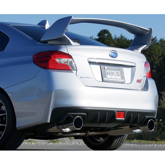 HKS Super Turbo Cat-Back Exhaust, 2015-2021 WRX & STi - Angle 3