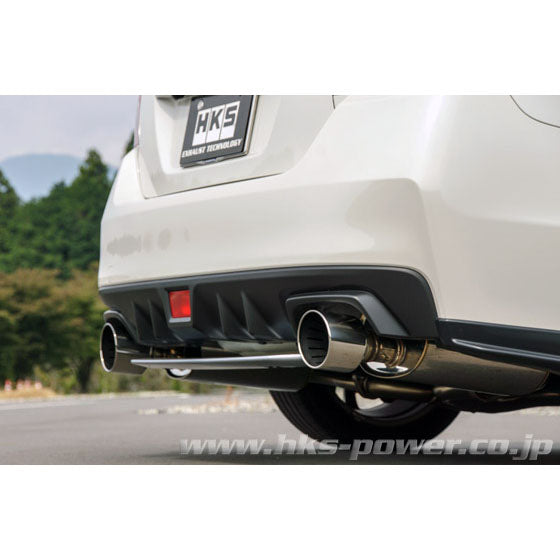 HKS Super Turbo Cat-Back Exhaust, 2015-2021 WRX - Angle 2