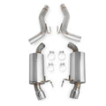 Hooker 2.5in Axle-Back Exhaust w/ Muffler (Dual 4in Polished Tips), 2015+ Mustang EcoBoost