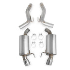Hooker 2.5in Axle-Back Exhaust w/ Muffler (Dual 4in Polished Tips), 2015+ Mustang EcoBoost