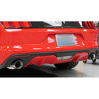 Hooker 2.5in Axle-Back Exhaust w/ Muffler (Dual 4in Polished Tips), 2015+ Mustang EcoBoost - Angle 3