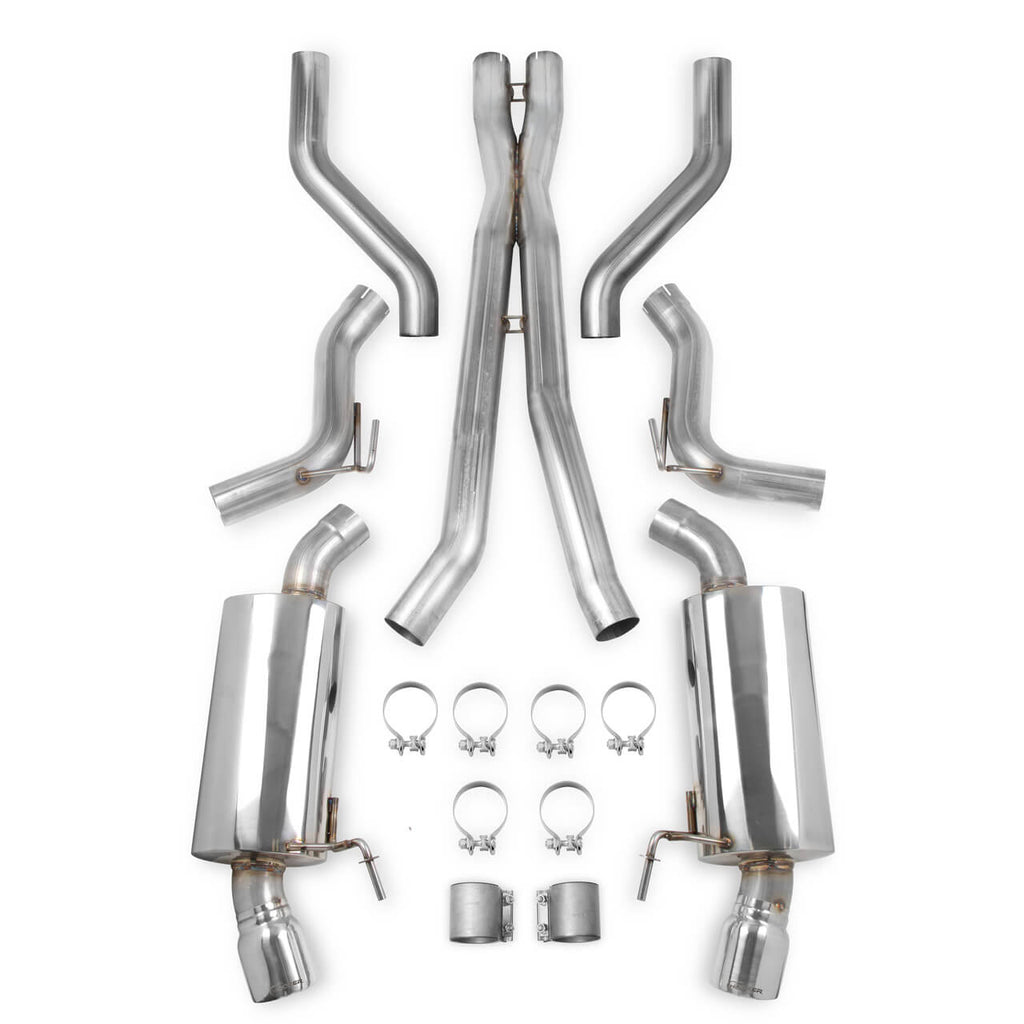 Hooker 3.0in Cat-Back Race Exhaust w/ Muffler (use will long tube headers), 2015+ Mustang GT 5.0L