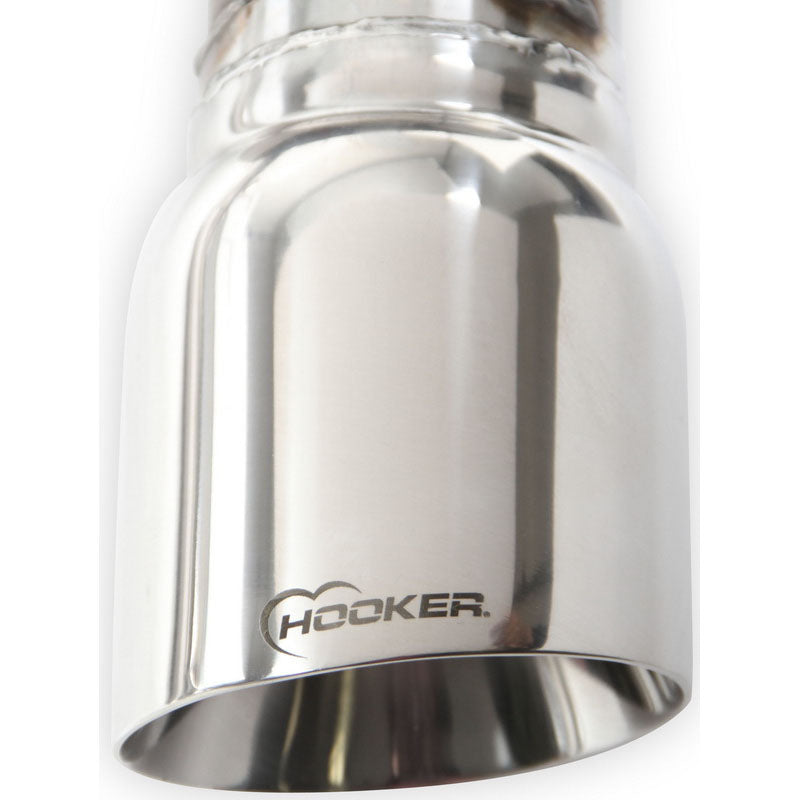 Hooker 3.0in Cat-Back Race Exhaust w/ Muffler (use will long tube headers), 2015+ Mustang GT 5.0L - Angle 2