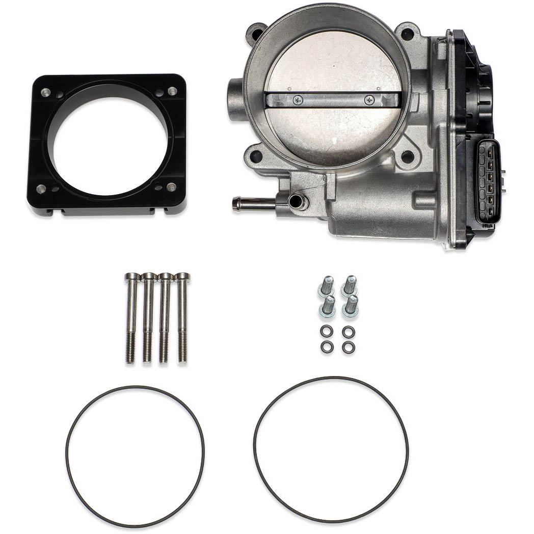 IAG 76mm Throttle Body w/ Elect & Adapter (Process West Manifold), 2004-2021 STi & 2006-2014 WRX