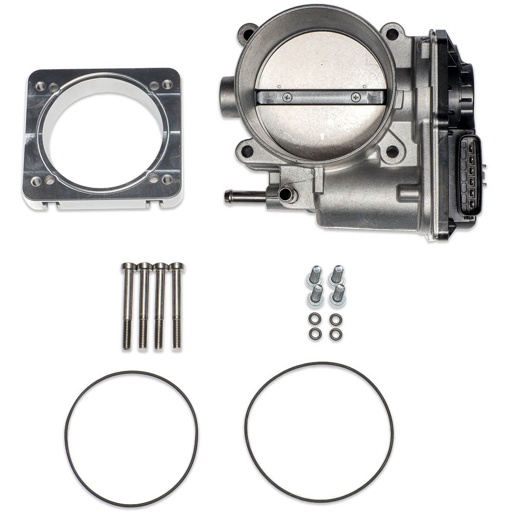 IAG 76mm Throttle Body w/ Elect & Adapter (Process West Manifold), 2004-2021 STi & 2006-2014 WRX