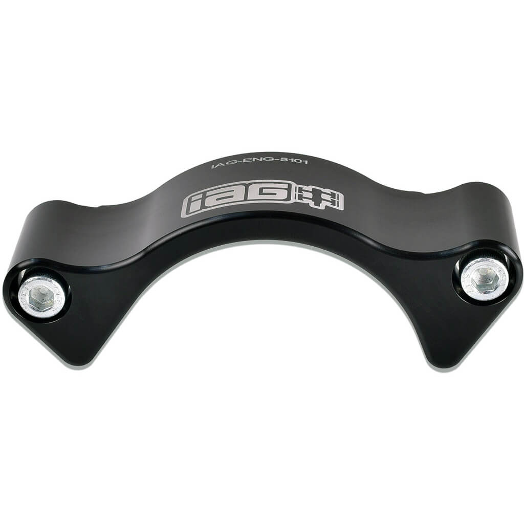 IAG Billet Timing Belt Guide (Black), 2002-2014 WRX & 2004-2021 STi - Angle 3