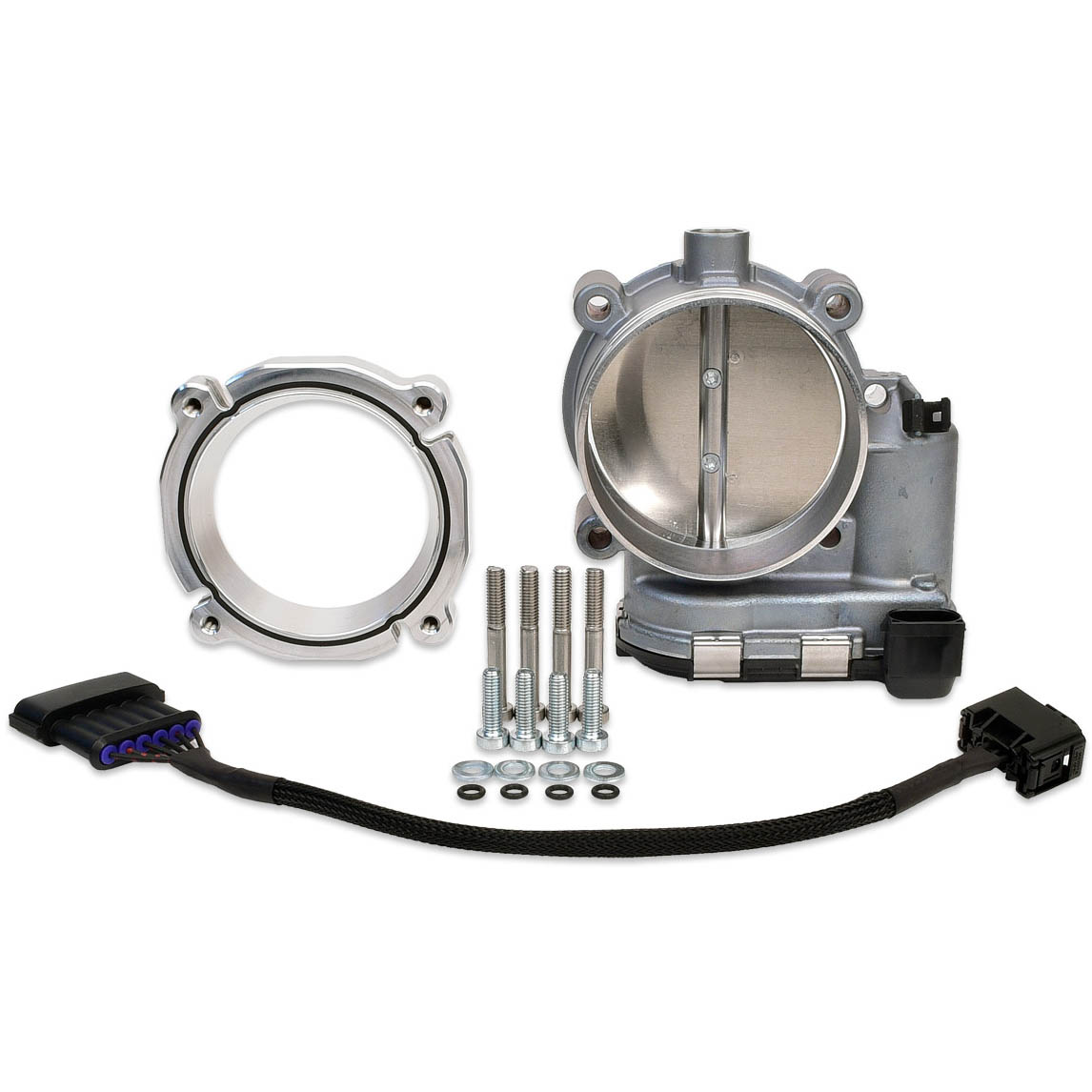 IAG Bosch 82mm Throttle Body & Adapter (STi ProcessWest Manifold), 2004-2021 STi & 2006-2014 WRX