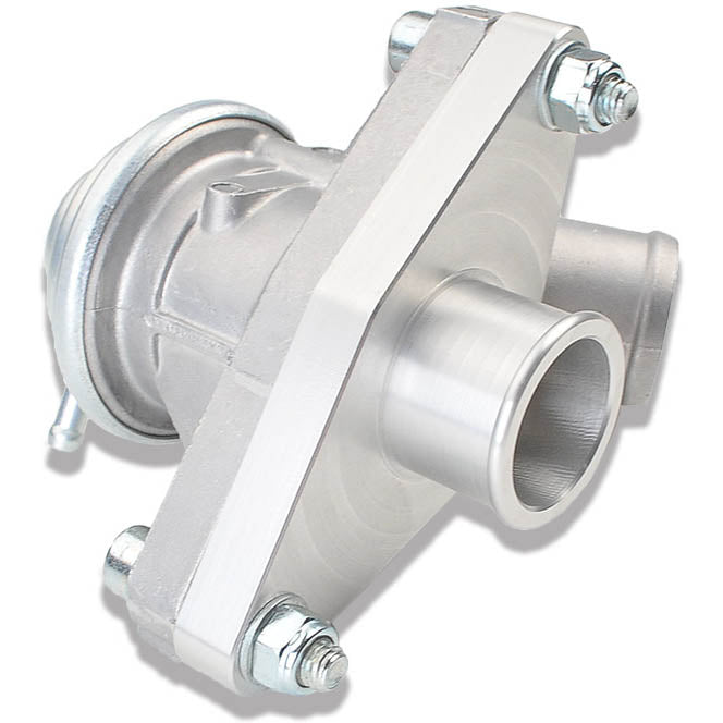 IAG BOV Adapter For Factor BOV (Silver Anodized), 2002-2007 WRX & 2004-2021 STi - Angle 2