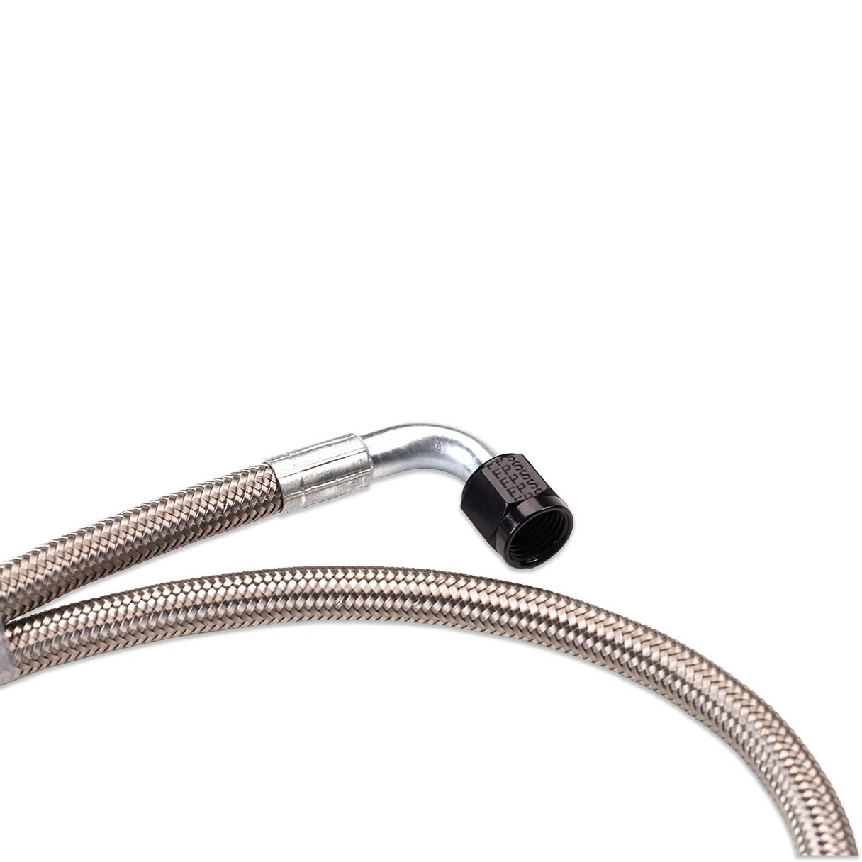 IAG Braided Power Steering Line Kit (OE Routing), 2002-2007 WRX & 2004-2007 STi - Angle 2