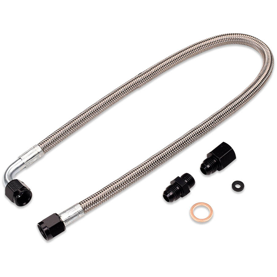 IAG Braided Power Steering Line Kit (Rotated Turbo Routing), 2002-2007 WRX & 2004-2007 STi