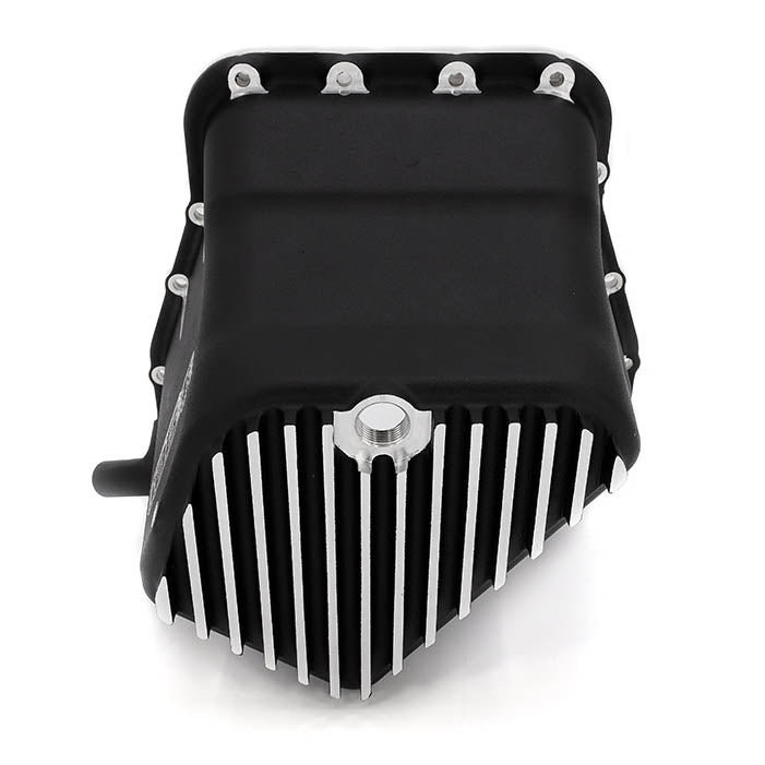 IAG Competition Oil Pan w/ Removable SS Lower Baffle (Black), 2002-2014 WRX & 2004-2021 STi - Angle 2