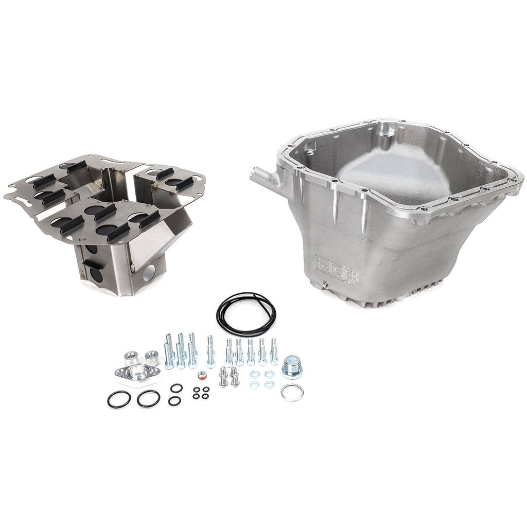 IAG Competition Oil Pan w/ Removable SS Lower Baffle (Silver), 2002-2014 WRX & 2004-2021 STi