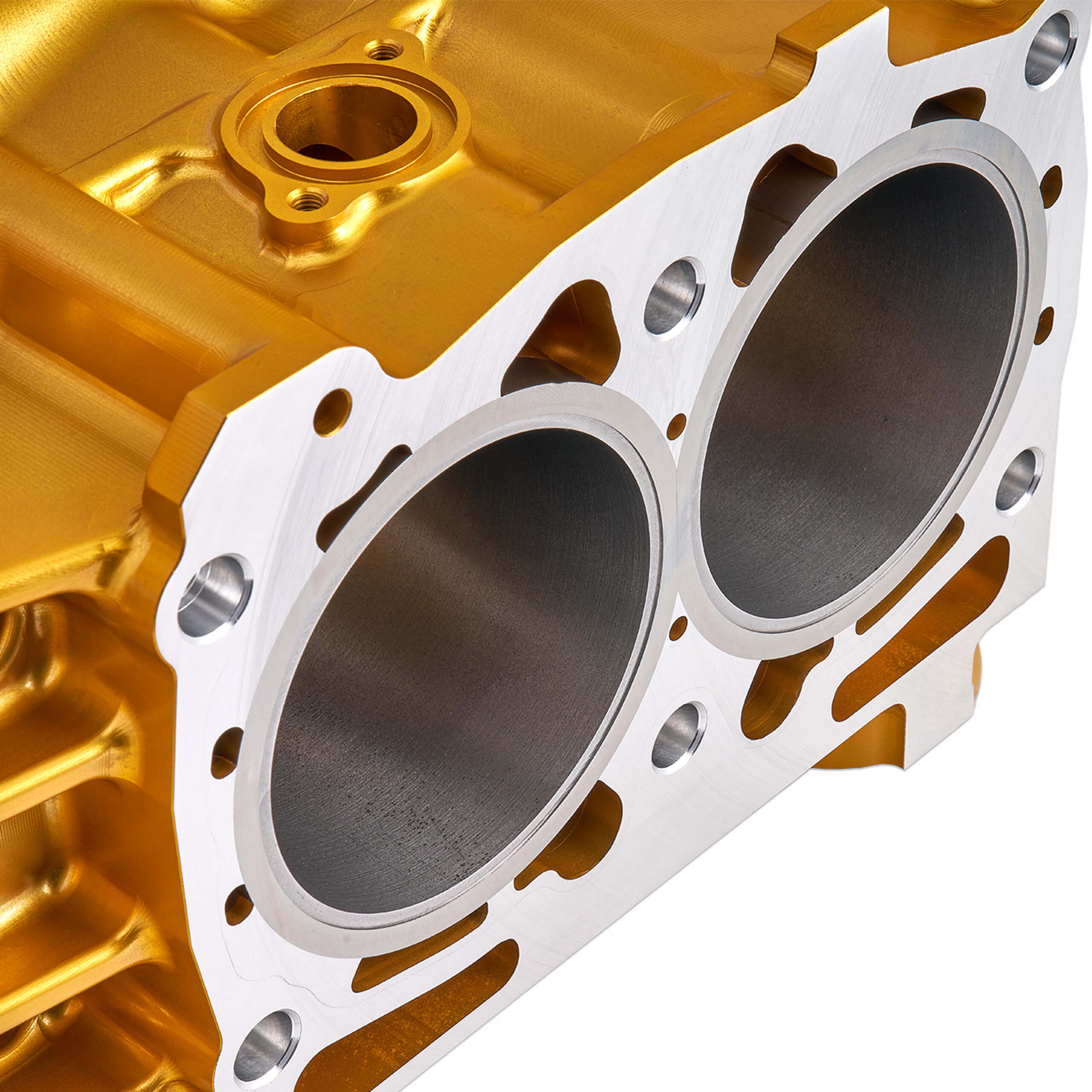 IAG Crest Billet Case Halves, 2004-2021 STi & 2006-2014 WRX - Angle 3