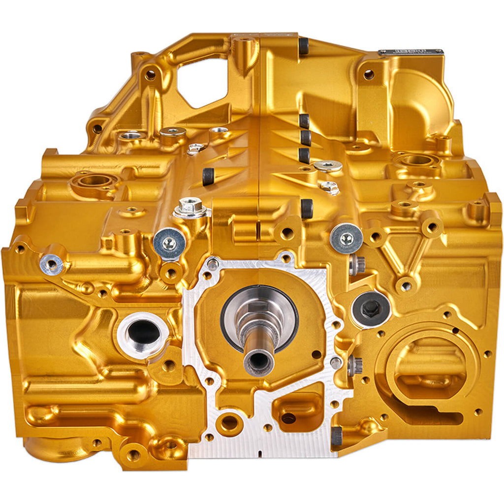 IAG Crest Stage X 2.5L Subaru Billet Aluminum Short Block, 2002-2014 WRX & 2004-2021 STi - Angle 3
