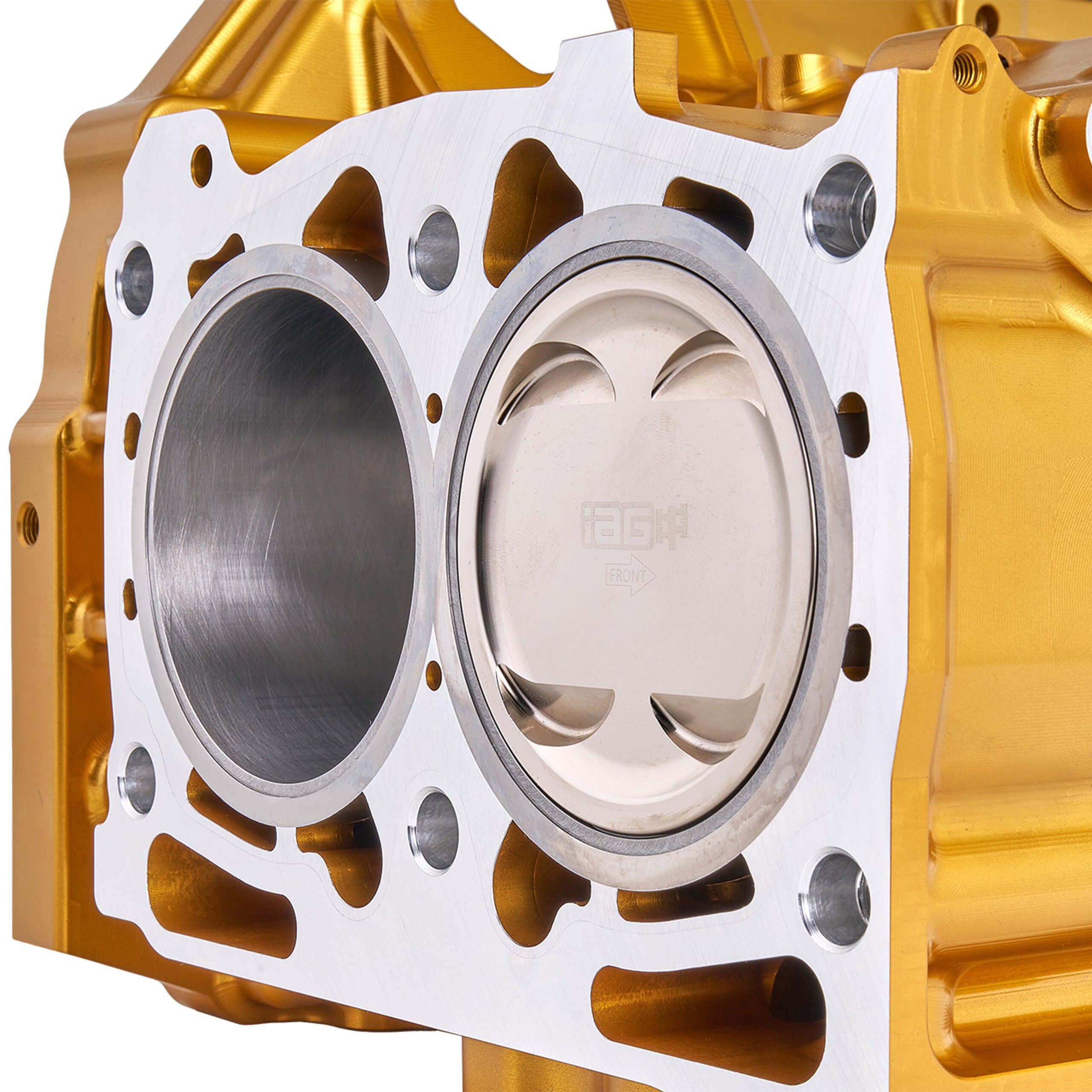 IAG Crest Stage X 2.5L Subaru Billet Aluminum Short Block, 2002-2014 WRX & 2004-2021 STi - Angle 6