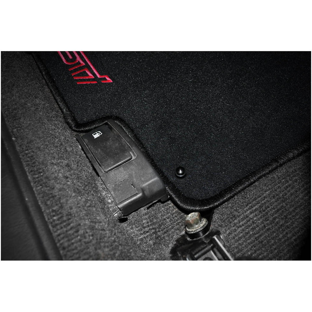 IAG Floor Mat Bracket (Left, Black), 2002-2007 WRX & 2004-2007 STi - Angle 2