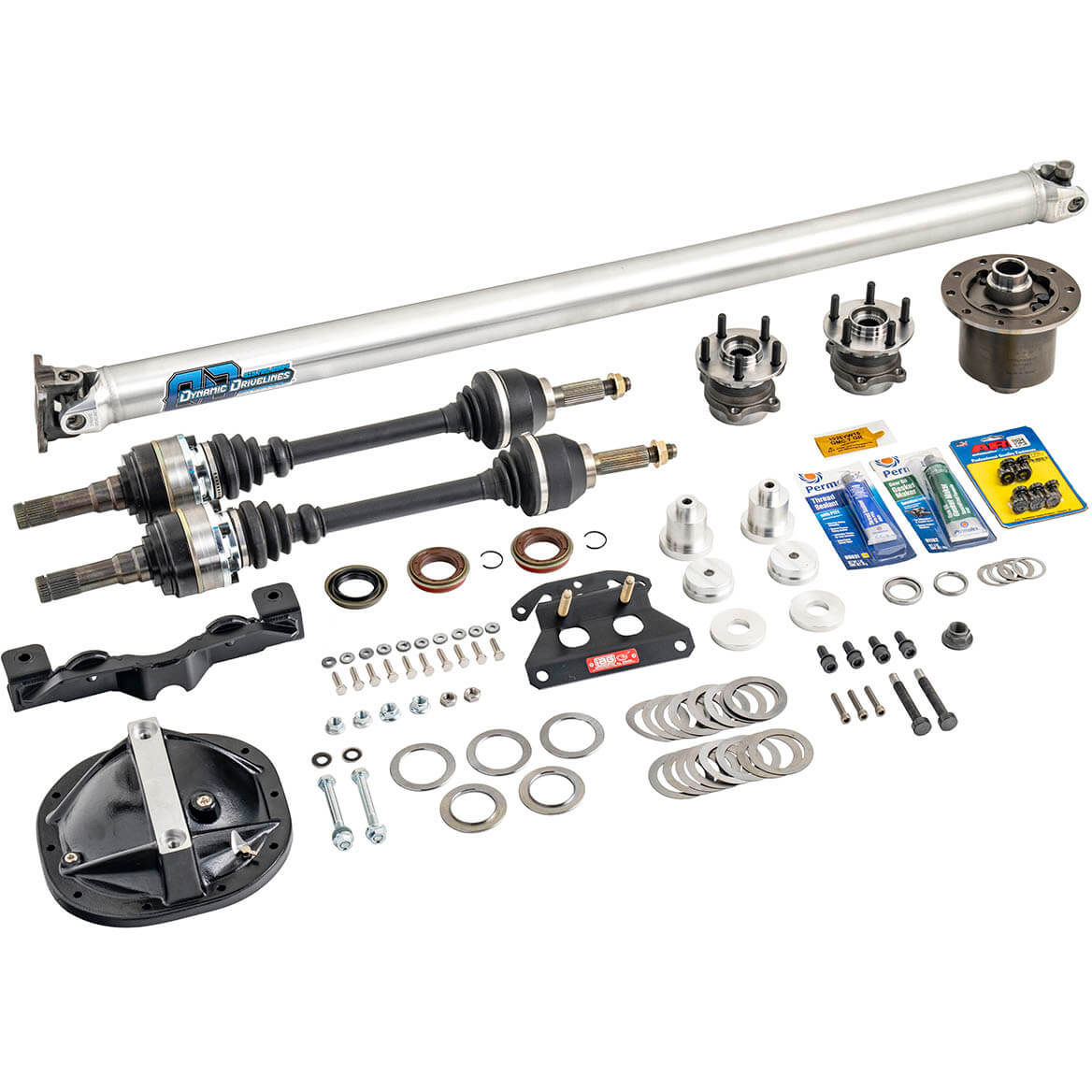 IAG Ford 8.8" Rear End Swap Kit (5x100 Hubs, Eaton TrueTrac LSD), 2015-2021 STi