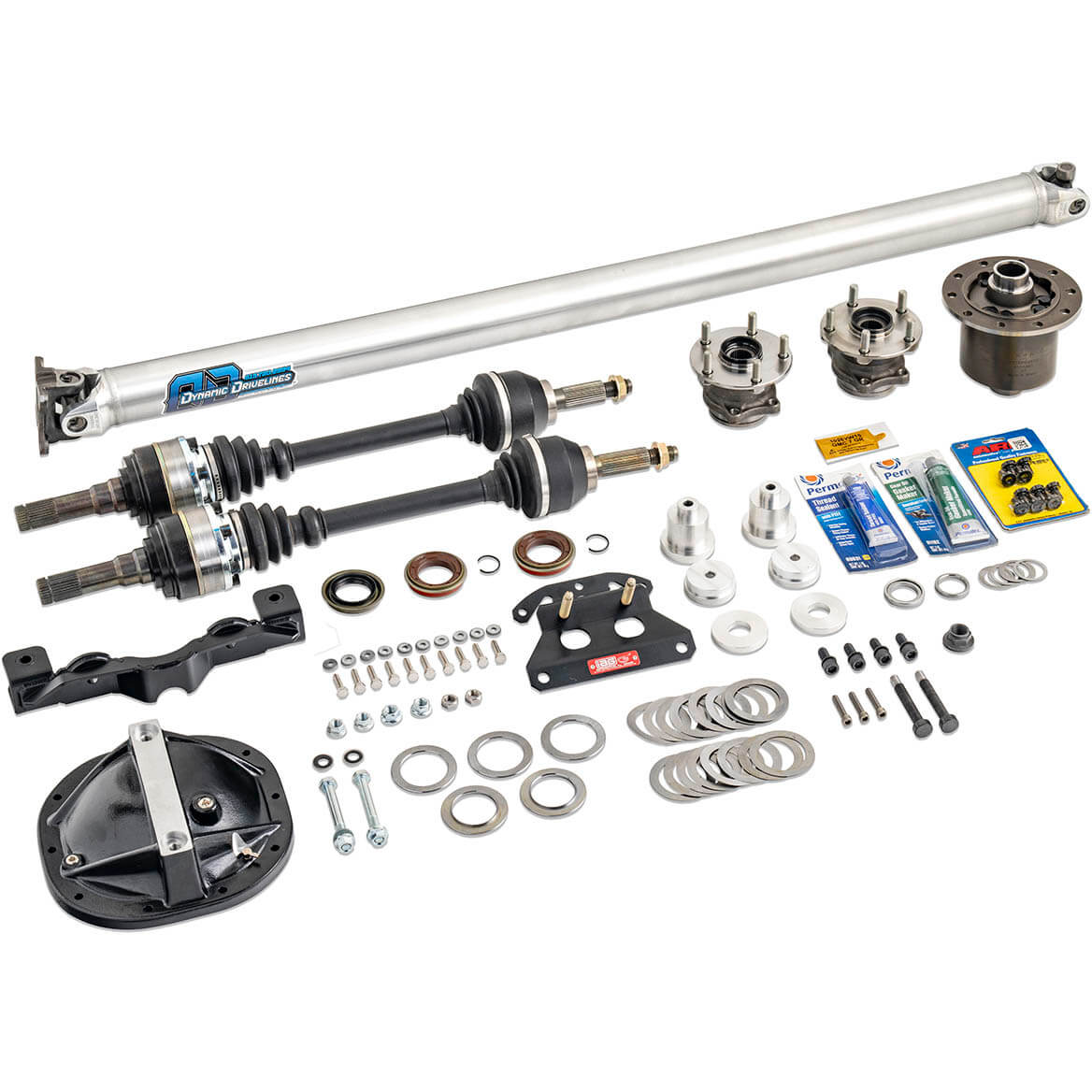 IAG Ford 8.8" Rear End Swap Kit (5x114.3 Hubs, Eaton TrueTrac LSD), 2015-2021 STi
