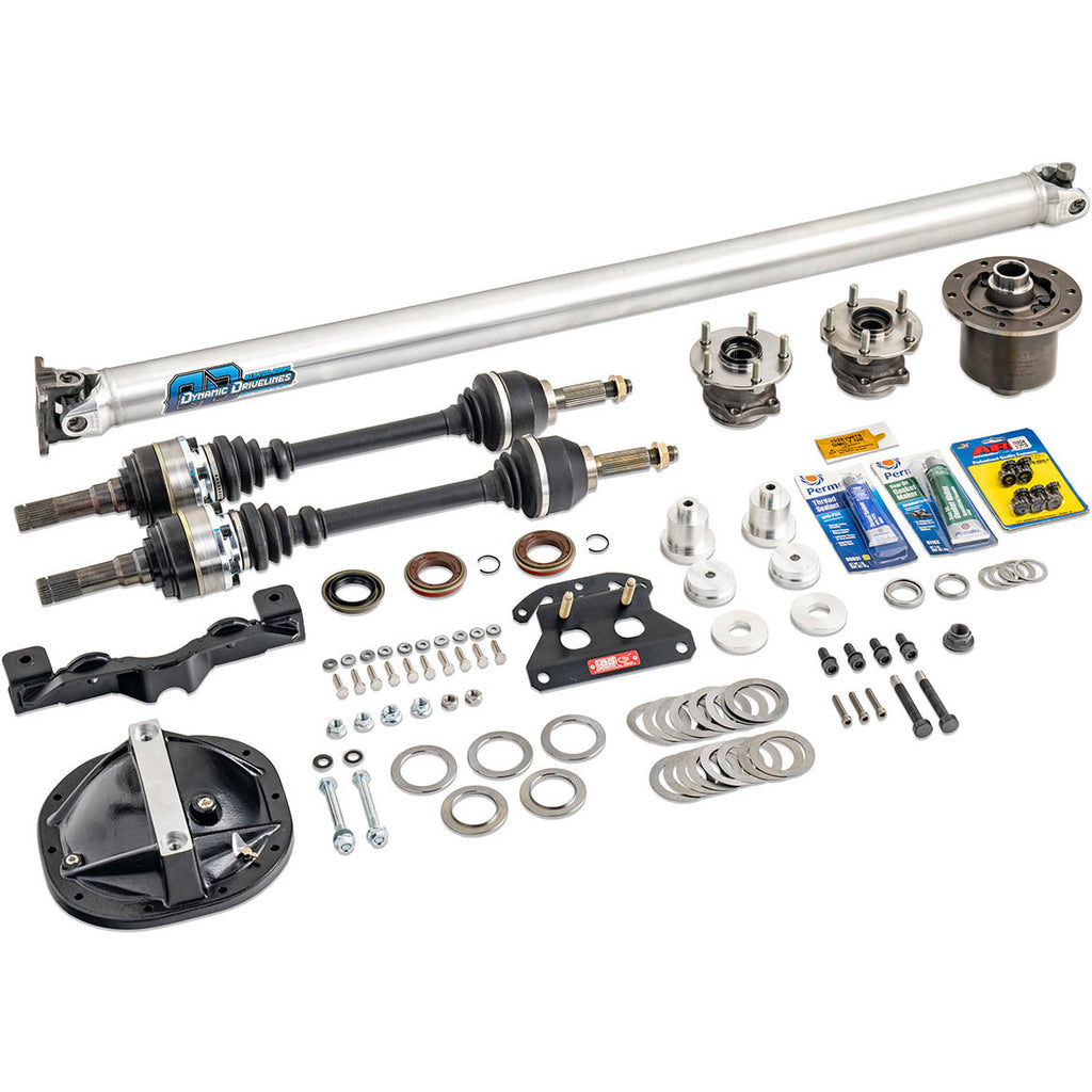 IAG Ford 8.8" Rear End Swap Kit (5x114.3 Hubs, Eaton TrueTrac LSD), 2008-2014 WRX & STi