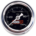 IAG Liquid Filled Fuel Pressure Gauge (Black Face, 0-100psi)
