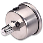 IAG Liquid Filled Fuel Pressure Gauge (Black Face, 0-100psi) - Angle 4