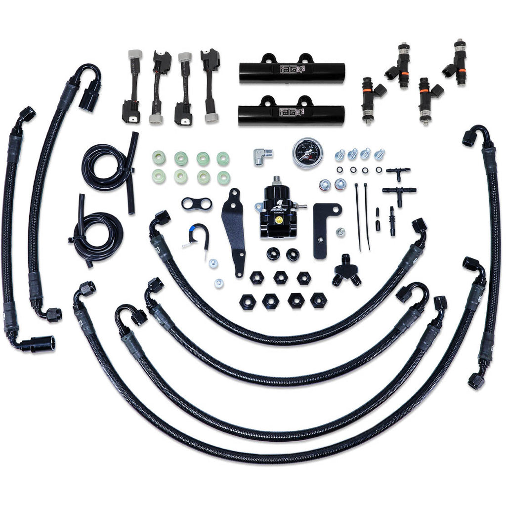 IAG PTFE Flex Fuel Kit w/ 1000cc Injectors, Aero. FPR, Fuel Rails, 2008-2014 WRX & 2008-2021 STi