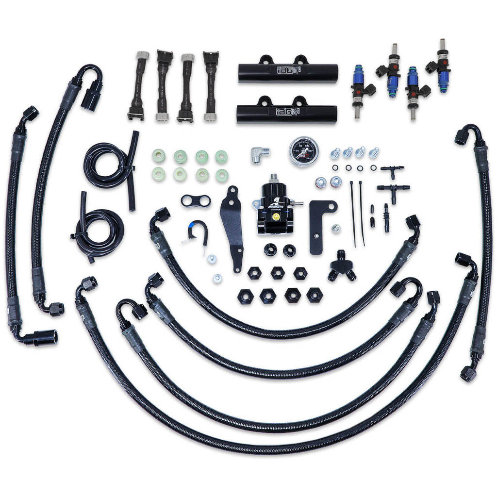 IAG PTFE Flex Fuel Kit w/ 1200cc Injectors, Aero. FPR, Fuel Rails, 2008-2014 WRX & 2008-2021 STi